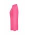 Ladies Ladies' Elastic Polo Long-Sleeved Pink 7331