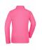 Ladies Ladies' Elastic Polo Long-Sleeved Pink 7331