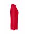 Ladies Ladies' Elastic Polo Long-Sleeved Red 7331