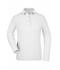 Ladies Ladies' Elastic Polo Long-Sleeved White 7331