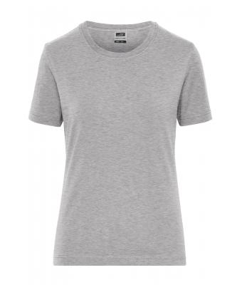 Dames Ladies' BIO Stretch-T Work - SOLID -   OCS Blended Heather-grijs 8707