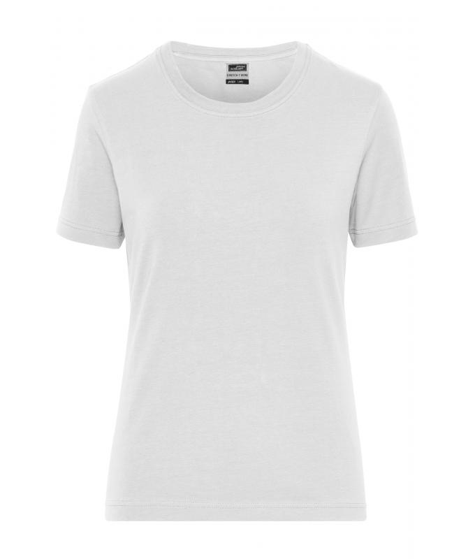 Dames Ladies' Stretch-T Work - SOLID - OCS Standard Wit 8707