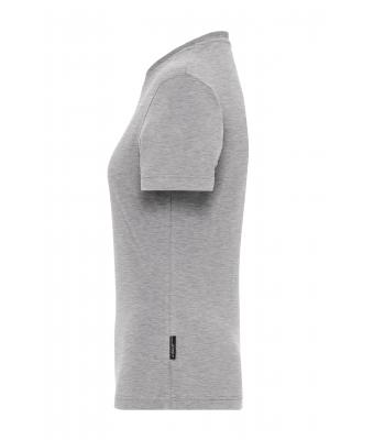 Femme T-shirt de travail BIO Stretch femme - SOLID -   OCS Blended Gris-chiné 8707