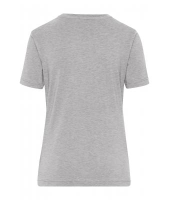 Femme T-shirt de travail BIO Stretch femme - SOLID -   OCS Blended Gris-chiné 8707