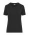 Femme T-shirt de travail BIO Stretch femme - SOLID -   OCS Blended Noir 8707