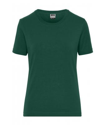 Femme T-shirt de travail BIO Stretch femme - SOLID - Vert-foncé 8707