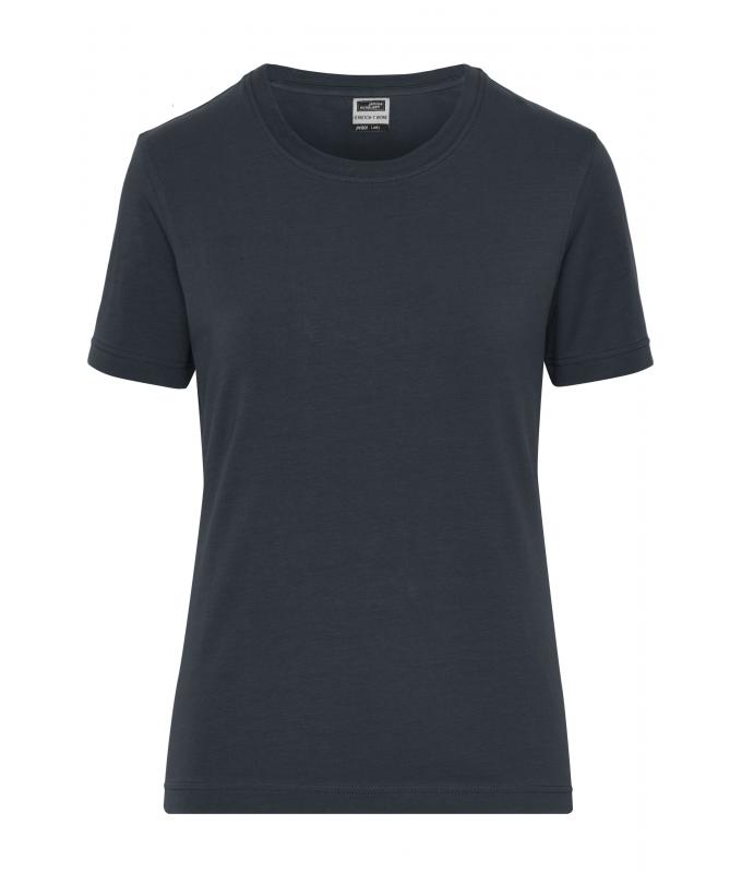 Femme T-shirt de travail Stretch femme - SOLID - OCS Standard Carbone 8707