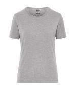 Femme T-shirt de travail Stretch femme - SOLID - OCS Standard Gris-chiné 8707