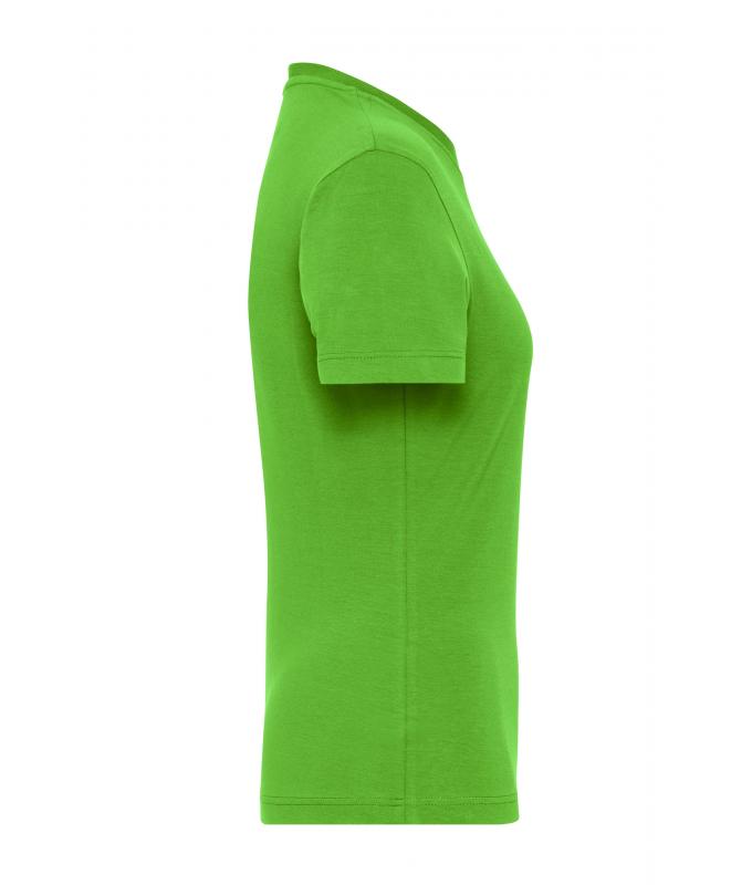 Femme T-shirt de travail Stretch femme - SOLID - OCS Standard Vert-citron 8707