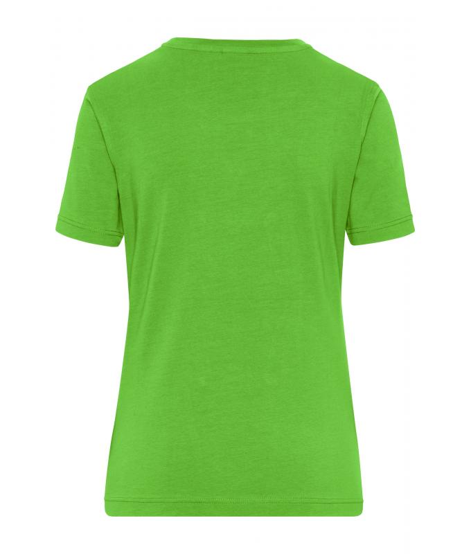 Femme T-shirt de travail Stretch femme - SOLID - OCS Standard Vert-citron 8707