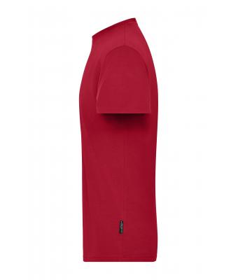 Homme T-shirt de travail Stretch homme - SOLID -   OCS Standard Rouge 8708