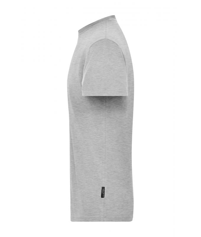 Homme T-shirt de travail Stretch homme - SOLID - OCS Standard Gris-chiné 8708