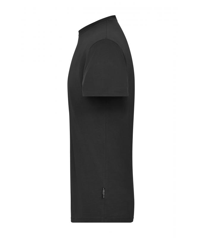 Homme T-shirt de travail Stretch homme - SOLID - OCS Standard Noir 8708