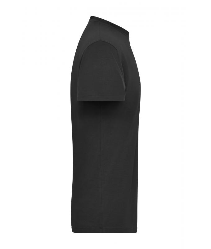 Homme T-shirt de travail Stretch homme - SOLID - OCS Standard Noir 8708