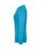 Dames Ladies' BIO Stretch-Longsleeve Work - SOLID -   OCS Blended Turquoise 8706