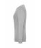 Dames Ladies' BIO Stretch-Longsleeve Work - SOLID -   OCS Blended Heather-grijs 8706
