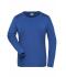 Dames Ladies' BIO Stretch-Longsleeve Work - SOLID -   OCS Blended Royal 8706