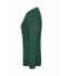 Dames Ladies' BIO Stretch-Longsleeve Work - SOLID -   OCS Blended Donkergroen 8706