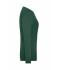 Dames Ladies' BIO Stretch-Longsleeve Work - SOLID -   OCS Blended Donkergroen 8706