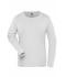 Dames Ladies' BIO Stretch-Longsleeve Work - SOLID -   OCS Blended Wit 8706