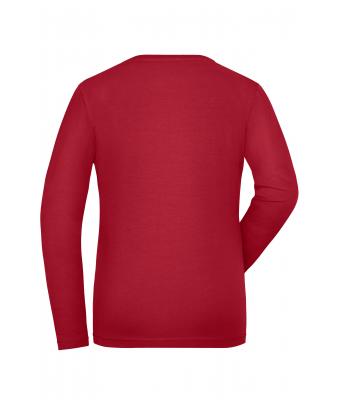 Ladies Ladies' BIO Stretch-Longsleeve Work - SOLID -   OCS Blended Red 8706