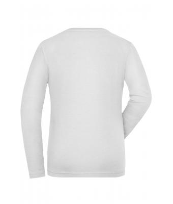 Ladies Ladies' BIO Stretch-Longsleeve Work - SOLID -   OCS Blended White 8706