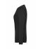 Dames Ladies' BIO Stretch-Longsleeve Work - SOLID -   OCS Blended Zwart 8706
