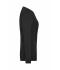 Dames Ladies' BIO Stretch-Longsleeve Work - SOLID -   OCS Blended Zwart 8706