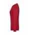 Damen Ladies' ORGANIC Stretch-Longsleeve Work - SOLID -   OCS Blended Red 8706