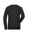 Damen Ladies' ORGANIC Stretch-Longsleeve Work - SOLID -   OCS Blended Black 8706