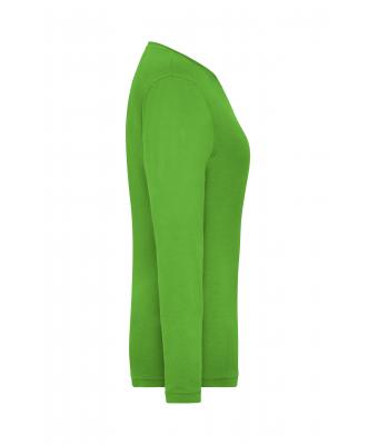 Dames Ladies' Stretch-Longsleeve Work - SOLID -   OCS Standard Lime 8706
