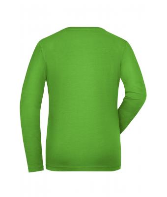 Damen Ladies' Stretch-Longsleeve Work - SOLID -   OCS Standard Lime-green 8706