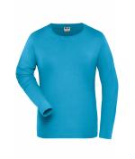 Ladies Ladies' Stretch-Longsleeve Work - SOLID - OCS Standard Turquoise 8706