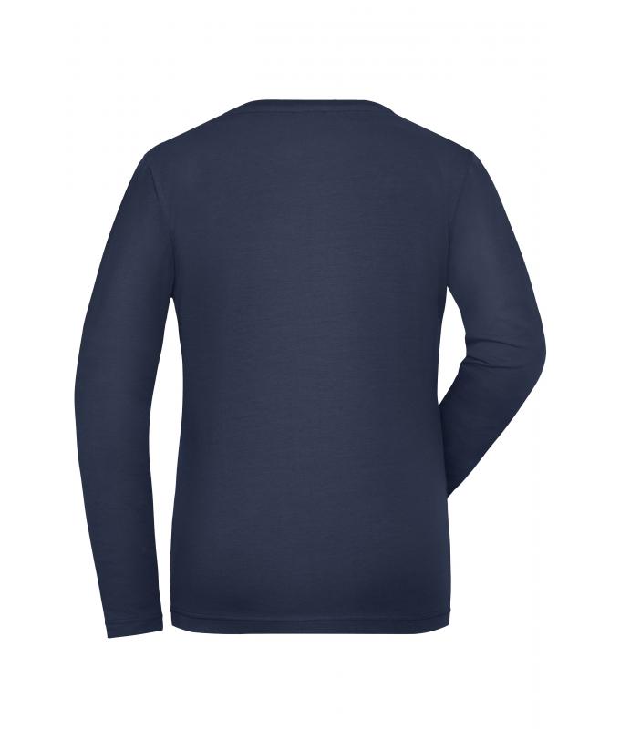 Damen Ladies' Stretch-Longsleeve Work - SOLID - OCS Standard Navy 8706