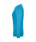Dames Ladies' Stretch-Longsleeve Work - SOLID - OCS Standard Turquoise 8706