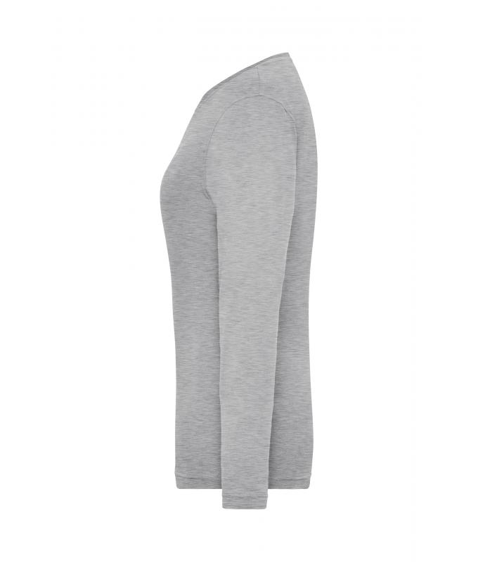 Ladies Ladies' Stretch-Longsleeve Work - SOLID - OCS Standard Grey-heather 8706