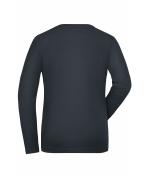 Dames Ladies' Stretch-Longsleeve Work - SOLID - OCS Standard Carbon 8706