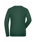Dames Ladies' Stretch-Longsleeve Work - SOLID - OCS Standard Donkergroen 8706