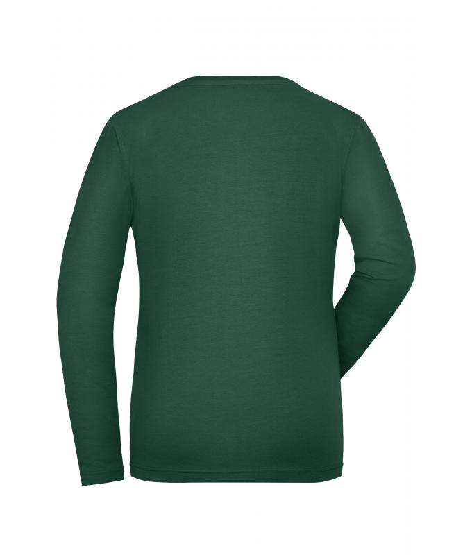 Damen Ladies' Stretch-Longsleeve Work - SOLID - OCS Standard Dark-green 8706