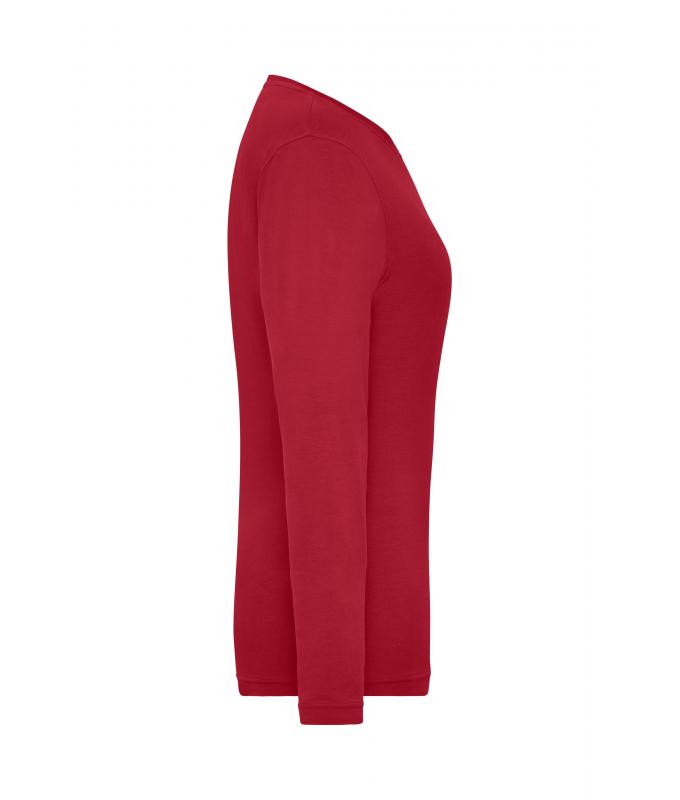 Ladies Ladies' Stretch-Longsleeve Work - SOLID - OCS Standard Red 8706