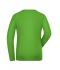 Femme T-shirt de travail manches longues BIO Stretch femme - SOLID -   OCS Blended Vert-citron 8706