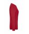 Femme T-shirt de travail manches longues BIO Stretch femme - SOLID - Rouge 8706