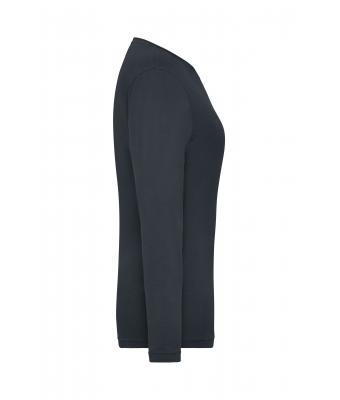 Femme T-shirt de travail manches longues Stretch femme - SOLID -   OCS Standard Carbone 8706