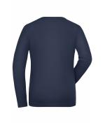 Femme T-shirt de travail manches longues Stretch femme - SOLID - OCS Standard Marine 8706