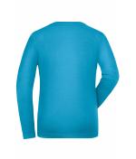 Femme T-shirt de travail manches longues Stretch femme - SOLID - OCS Standard Turquoise 8706