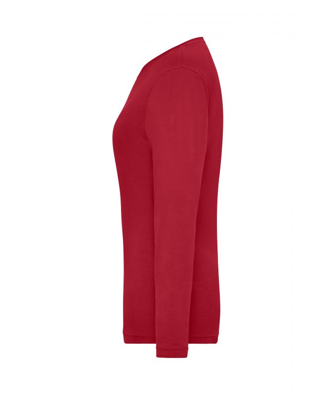 Femme T-shirt de travail manches longues Stretch femme - SOLID - OCS Standard Rouge 8706