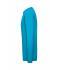 Heren Men's BIO Stretch-Longsleeve Work - SOLID -   OCS Blended Turquoise 8705