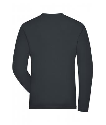 Men Men's BIO Stretch-Longsleeve Work - SOLID -   OCS Blended Carbon 8705