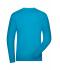 Men Men's BIO Stretch-Longsleeve Work - SOLID -   OCS Blended Turquoise 8705