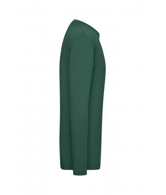 Heren Men's BIO Stretch-Longsleeve Work - SOLID -   OCS Blended Donkergroen 8705